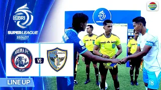 Arema FC vs Isenmulang Kalteng FC - Line Up & Kick Off | BRI Super League 2026/27