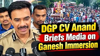 Telangana DGP CV Anand Briefs Media on Ganesh Idol Immersion Arrangements