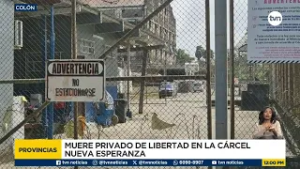 Privado de libertad muere en el centro penitenciario de Colón