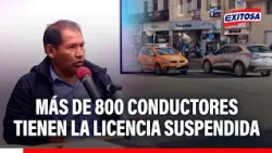 🔴🔵 Union of 800 drivers have their licenses suspended