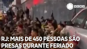 Polícia prende mais de 450 pessoas durante feriado no Rio de Janeiro