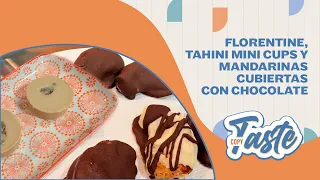 COPY TASTE | FLORENTINE SALUDABLE, TAHINI MINI CUPS Y MANDARINAS CUBIERTAS CON CHOCOLATE
