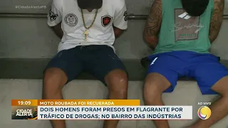 No Bairro das Indústrias: dois homens foram presos em flagrante por tráfico de drogas