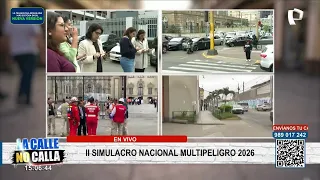 Se realizó el II Simulacro Nacional Multipeligro 2026