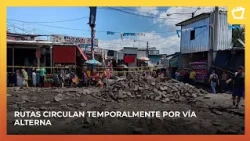 Road improvements advance at the Gancho de Camino in the Mercado Oriental