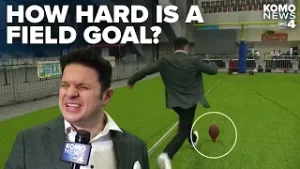 Can you kick a field goal? KOMO News Sports Director Niko Tamurian gives it a shot