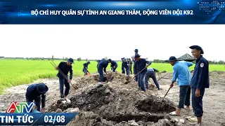 AN GIANG PROVINCIAL MILITARY COMMAND VISITS AND ENCOURAGES TEAM K92