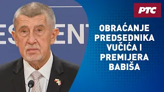 Obraćanje predsednika Vučića i premijera Babiša