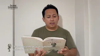 Jaime Sabines 100 years | Excerpt from "I hope to heal from you" | Javier Paniawa