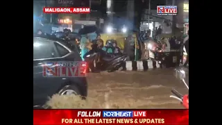 Rains Lash Guwahati, These Are Visuals of Water Logged Roads in Maligaon