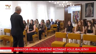 Primátor prijal úspešné pezinské volejbalistky