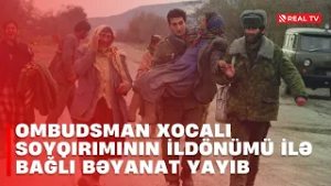 Ombudsman Xocalı soyqırımının ildönümü ilə bağlı bəyanat yayıb