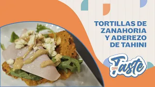 COPY TASTE | TORTILLAS DE ZANAHORIA Y ADEREZO DE TAHINI