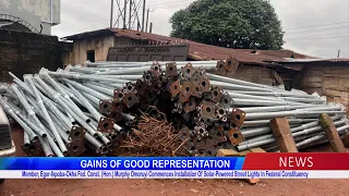 Hon. Murphy Omoruyi Commences Installation of Solar-Powered Street Lights In Federal Constituency
