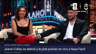 ¡EN VIVO Y EN DIRECTO!: Aarón Collao le pidió pololeo a Naya Fácil en el estudio - Primer Plano