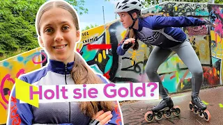Wird Laura Deutsche Meisterin im Speedskating? 🥇 | KiKA LIVE