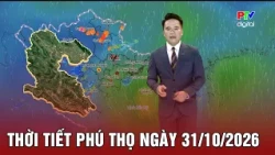 Phu Tho Weather Forecast for October 31, 2026 | Scattered showers and thunderstorms at night, sho...