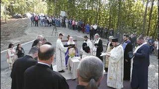 Oсвештани темељи нове Цркве Свете Петке у Себечевцу