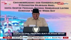 Prabowo: Ekspor Perdana Baterai EV Bukti Nyata Strategi Hilirisasi Berada di Jalur Benar #Beritasatu