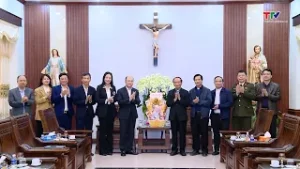 Phó Chủ tịch Ủy ban Nhân dân tỉnh Cao Văn Cường thăm, chúc Tết các cơ sở tôn giáo