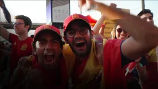 Spain fans jubilant, Argentina supporters disappointed after World Cup final