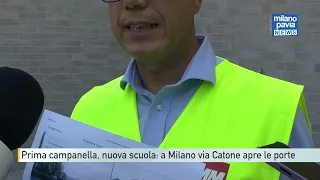 First day of school, new building: Via Catone opens its doors in Milan