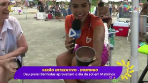 Deu praia! Banhistas aproveitam o dia de sol em Matinhos