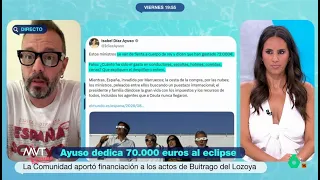 Maestre reacciona a las quejas de Ayuso por el gasto del Gobierno en el eclipse - Más Vale Tarde