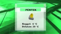 Pénteki időjárás előrejelzés