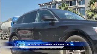 Aksident në hyrje të Elbasanit, përplasen 4 automjete, raportohet për dy të lënduar