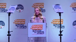 Meloni: "I have a clear conscience and I don't intend to give up"