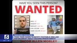 TDOC failed to notify public and law enforcement for hours after inmate escape