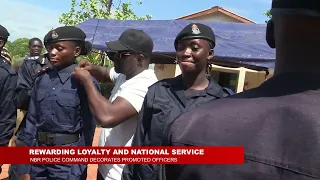 NORTH BANK POLICE COMMAND DECORATES PROMOTED OFFICERS