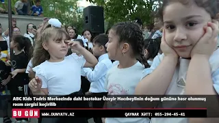 ABC Kids Tədris Mərkəzində dahi bəstəkar Üzeyir Hacıbəylinin doğum gününə həsr olunmuş rəsm sərgisi