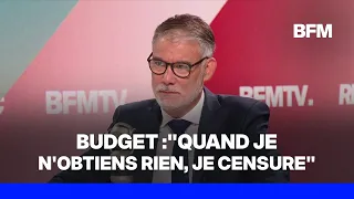 Budget: Olivier Faure (PS) menace le gouvernement de censure s'il "n'obtient rien"