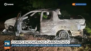 Corpo é encontrado carbonizado dentro de carro em Jaboatão dos Guararapes  | #FatoNovo