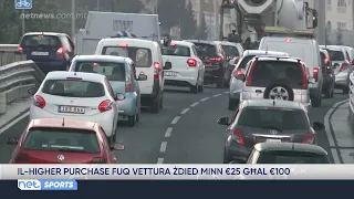 Il-higher purchase fuq vettura żdied minn €25 għal €100