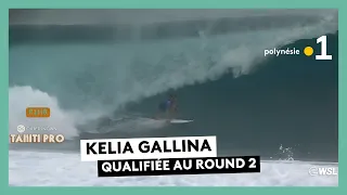 Tahiti Pro 2026: Kelia Gallina qualifies for Round 2