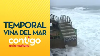 BEACH DISAPPEARED: The aftermath of the severe storm in Viña del Mar - Contigo en la Mañana