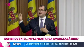„Implementarea avansează bine”, afirmă Dombrovskis: UE pregătește o nouă tranșă de 157 mln de euro