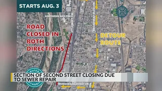 Section of 2nd Street in Albuquerque South Valley to close for sewer repair