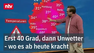 Superzellen- und Tornado-Gefahr: immerhin bringen Niederschläge etwas Kühle in die Extremhitze | ntv