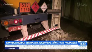 MANOBRA PROIBIDA TERMINA EM ACIDENTE DE TRÂNSITO EM PARANAGUÁ