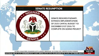 Senate Resumes Plenary With Security, Economy and Flooding on Agenda