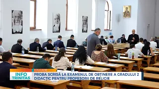 Proba scrisă la examenul de obținere a gradului 2 didactic pentru profesorii de Religie