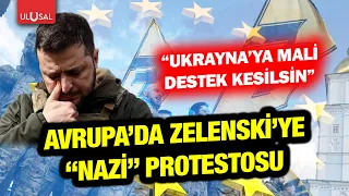 "Nazi" protest against Ukraine in the European Parliament! "Cut off financial aid"