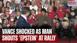 Vance Heckled! Protester Asks 'Epstein Files' Question, US VP Loses Calm| Shocking NC Rally Scenes