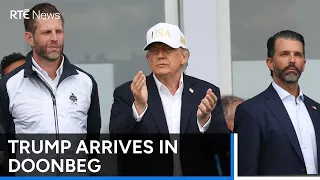Trump's focus turns to golf in Doonbeg amid protests | RTÉ News