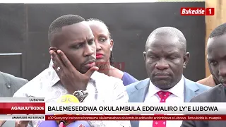 Agabuuti akulira oludda oluwabula Gavumenti ne banne balemeseddwa okulambula eddwaliro ly'e Lubowa