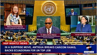 In A Surprise Move, Antigua Breaks Caricom Ranks, Backs Ecuadorian For Un Top Job